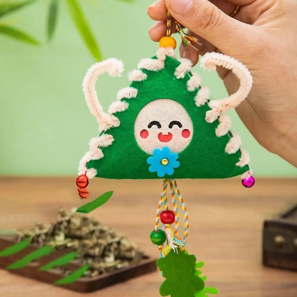 Felt Dragon Boat Festival Bag Handmade Cute Blessing Bag Crafts Decorative Chinese Style DIY Toy Dragon Boat Festival