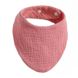Babero de algodón para bebé recién nacido, bufanda triangular, alimentación, Saliva, toalla, pañuelo, paño para eructar, QX2D
