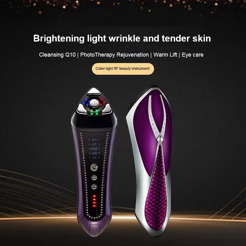 EMS Eye and face lifter LED Photon Therapy firming Machine Anti-aging deep cleaning vibratory face massager