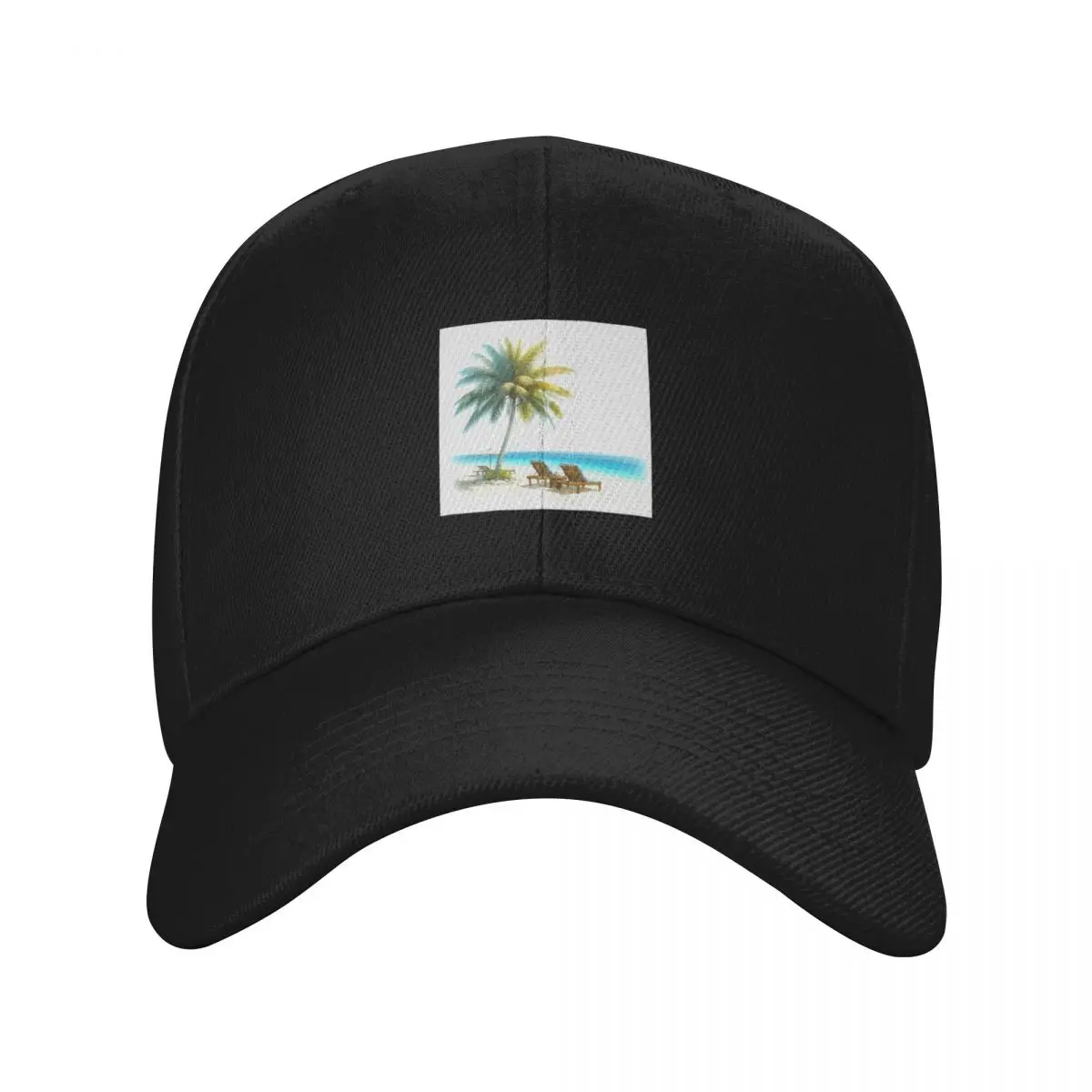 

A quiet beach. Baseball Cap Gentleman Hat Visor Rugby golf hat genuine Men's Hats Women's
