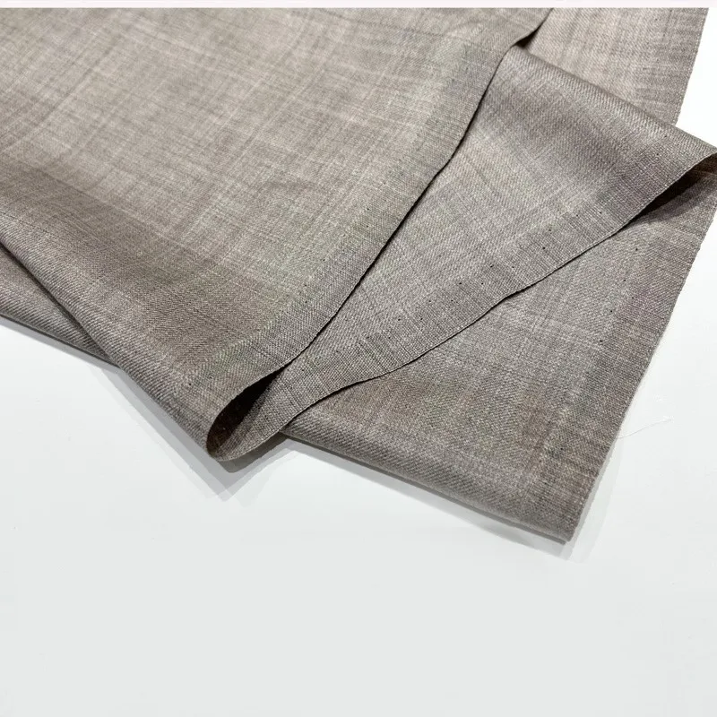 Spring 100% worsted fabric Thin suit shirt dress skirt soft anti-wrinkle