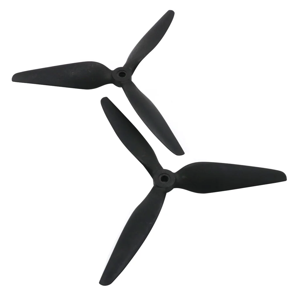 2Pairs 7045 8045 9050 1050 3-Blade Carbon Nylon Propeller Props CW CCW 7inch/8inch/9inch/10inch For RC Multirotor FPV Drone