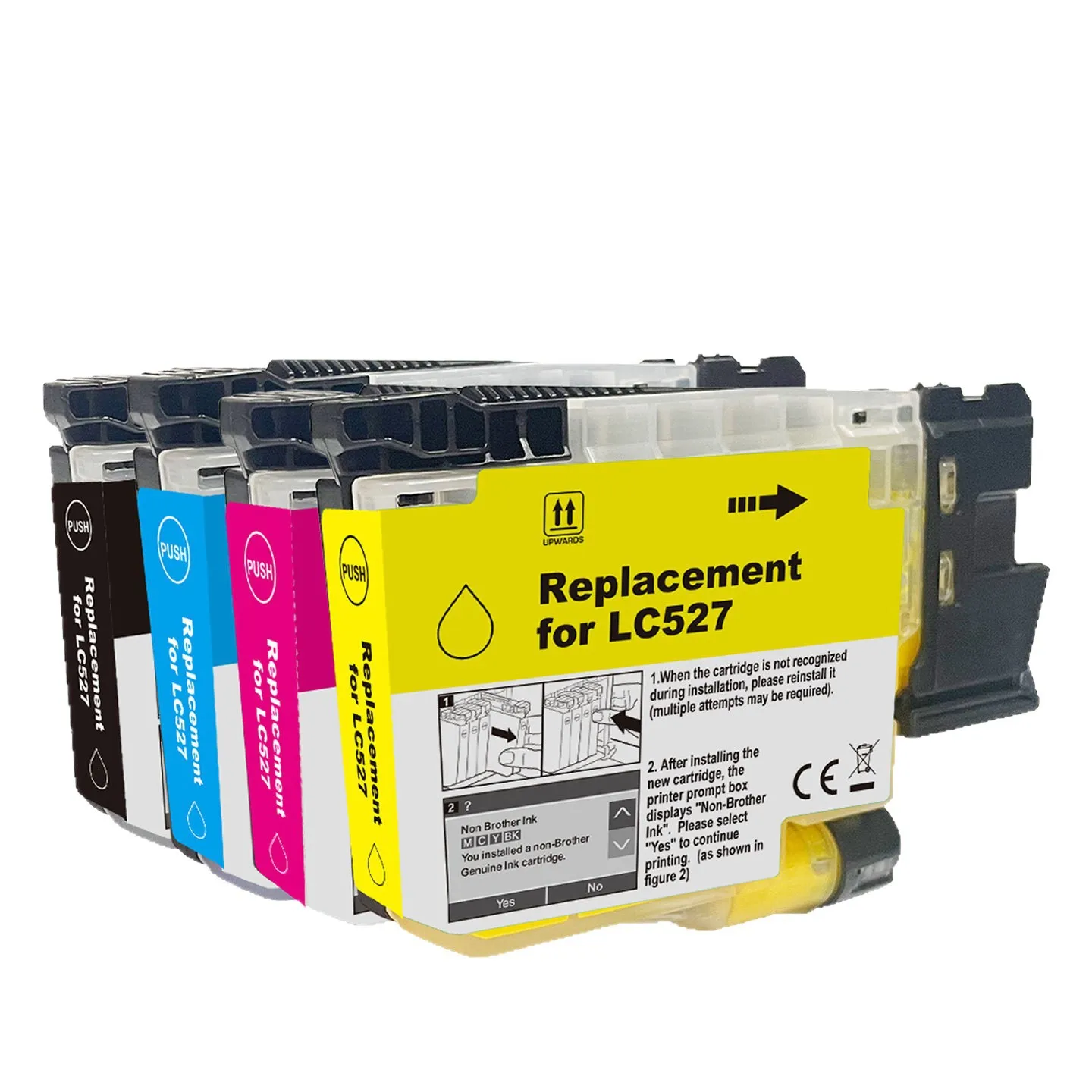 

NEW LC527 LC527XL Compatible Ink Cartridge For Brother LC527 LC527XL MFC-J4350DW MFC-J4550DW MFC-J6760DW MFC-J6960DW Printer