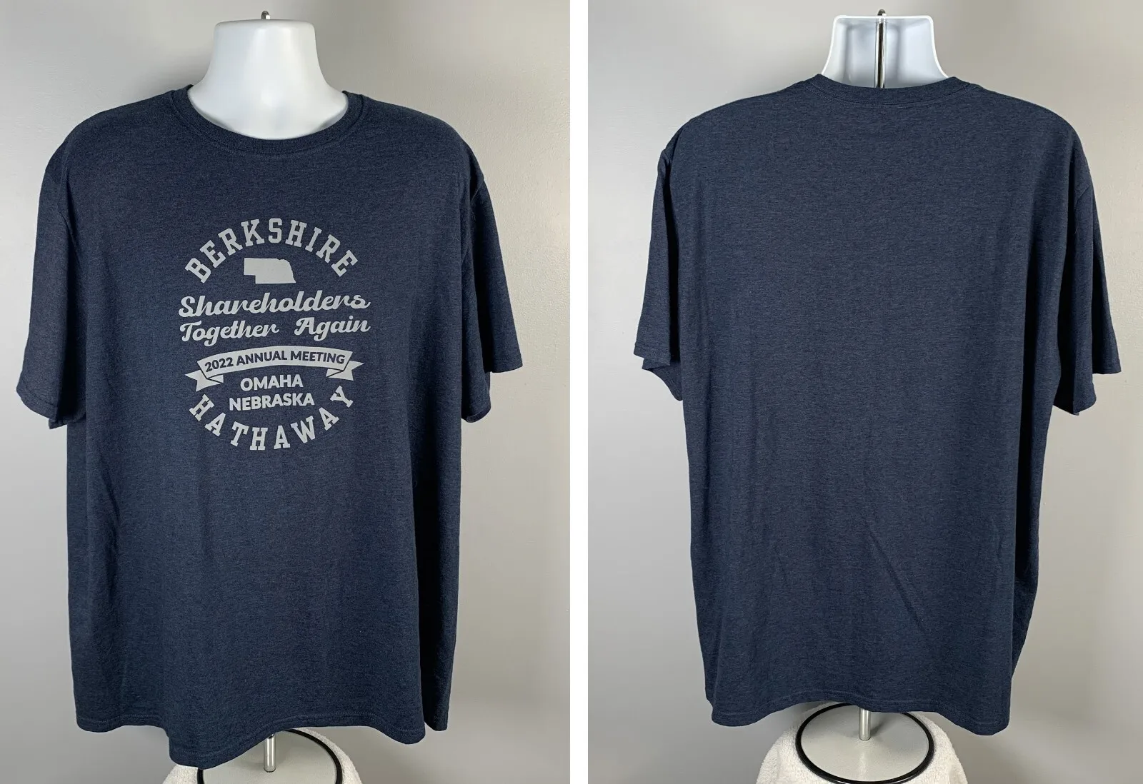 Camiseta para hombre 2XL de la reunión anual de accionistas de Berkshire Hathaway 2022
