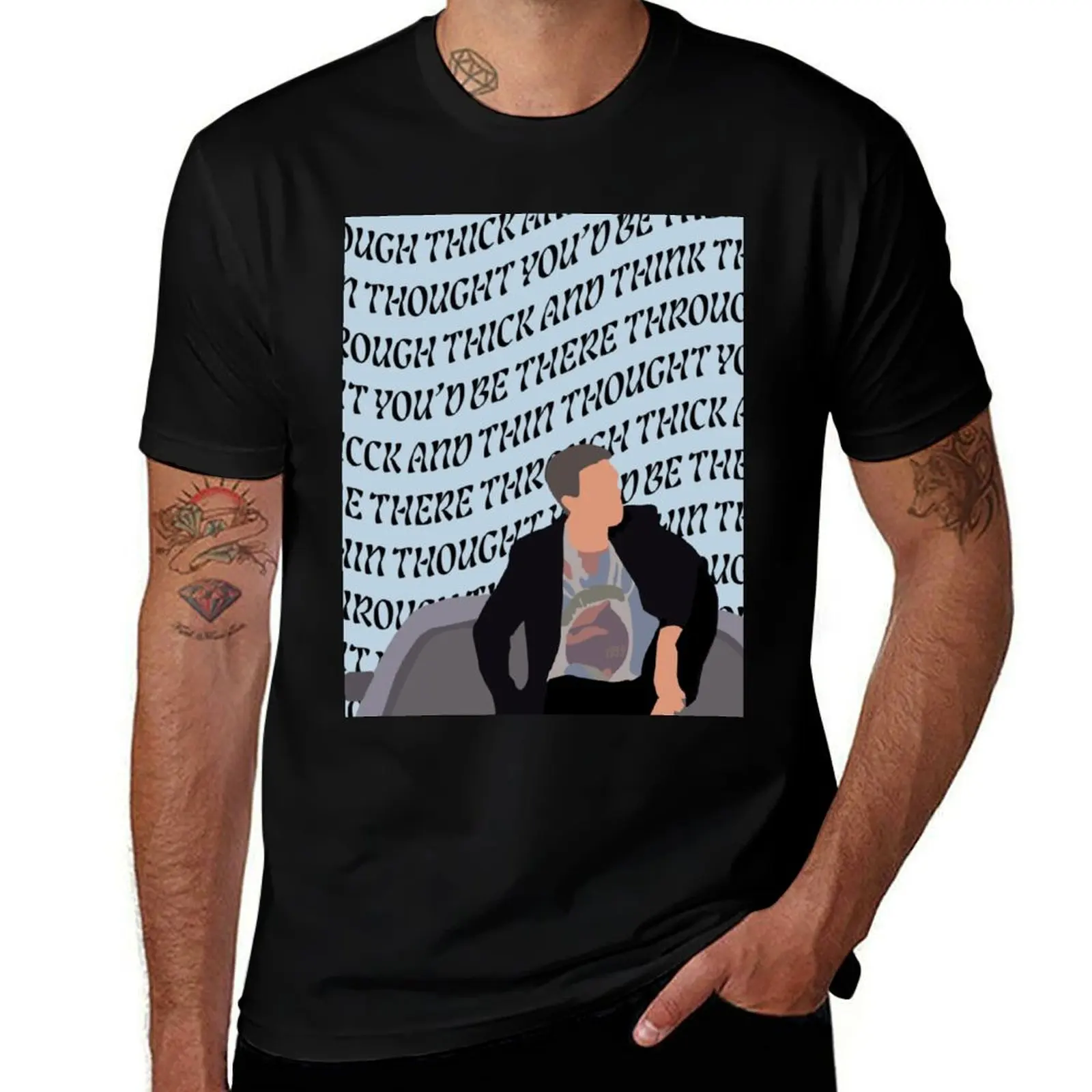 Thick and Thin LANY Paul Klein T-Shirt aesthetic clothes Man t-shirt graphic tee shirt mens clothing