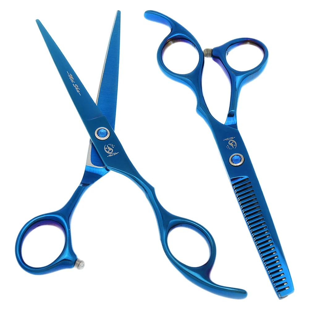 Hair Cutting Scissors Barber Styling Tool Apron Razor Comb Japan 440c Hairdressing Scissors Set Hair Salon Thinning Shear A0175A
