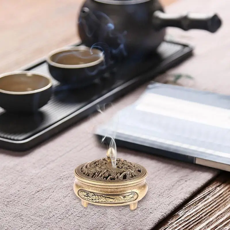 Mini Aromatherapy Stove Camping Home Copper Aromatherapy Stove Vintage Incense Burner For Study Room Bedroom Meditation Room