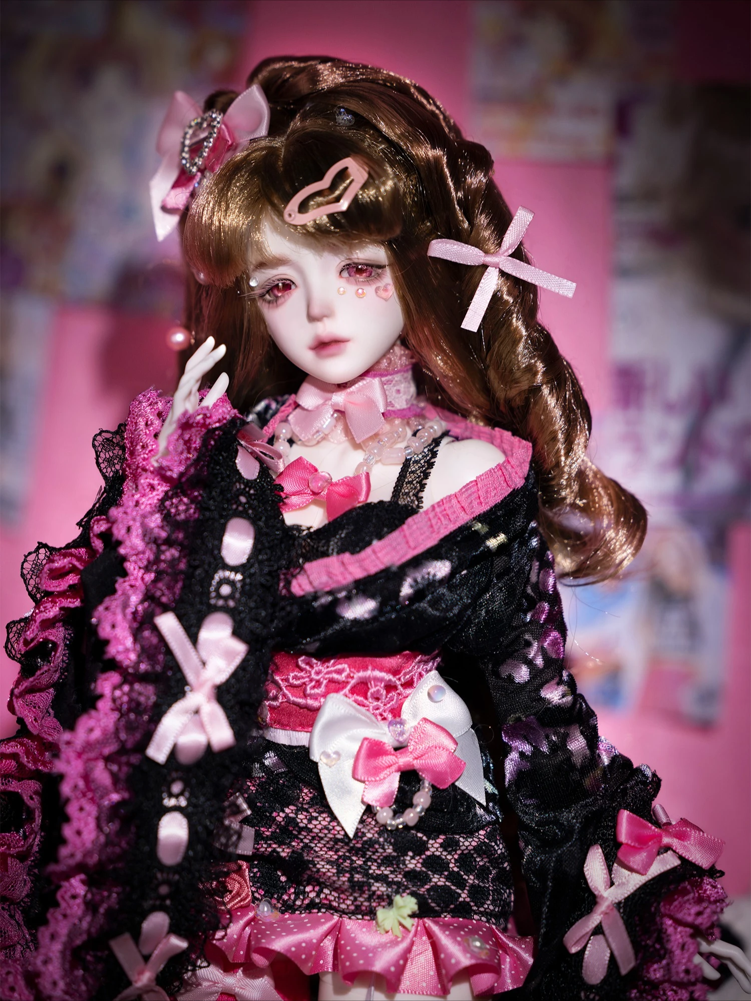 BJD pop 1/4 Elaina Y2K Shibuya Gal Retro Japanse tijdschriftstijl volledige set voor Joan Body originele pop van ShugaFairy - afbeelding 2