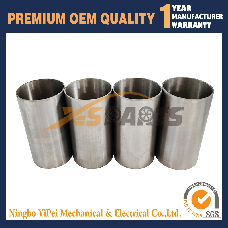 4 pcs  STD Cylinder Liners (Semi-finished)  for Kubota V1405 Engine