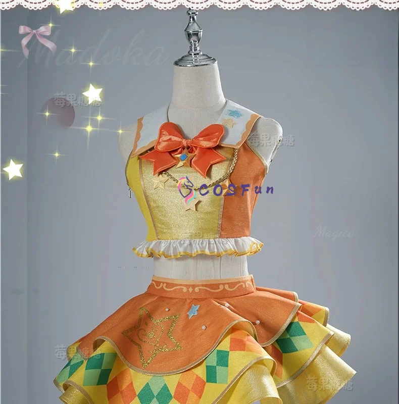 Aikatsu Stars! Disfraz de Cosplay de Uniforme Escolar de la Academia Yuzu Nikaido de Cuatro Estrellas, Ropa para Jugar a Roles en Halloween, COSFun