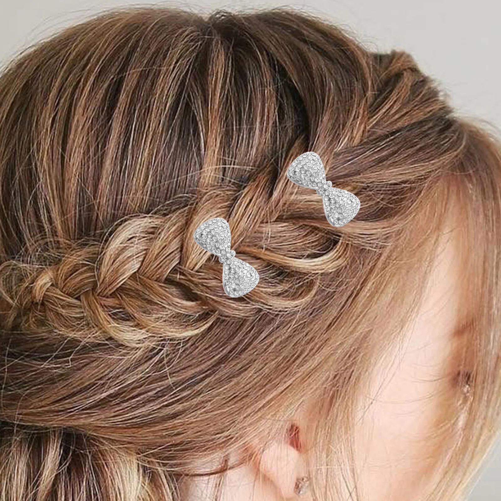 2-delige haarklauwclips Boog Haarspeldaccessoires Klassieke haarspeldjes voor dikke decoratieve decoraties Vrouwen