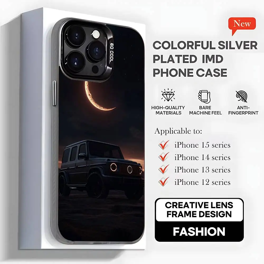 スポーツ M-MERCEDES-ES iPhoneケース iPhone 16,15,14,13,12,11,Mini,Pro,MAX,plus対応 ブラックマット 耐衝撃カバー