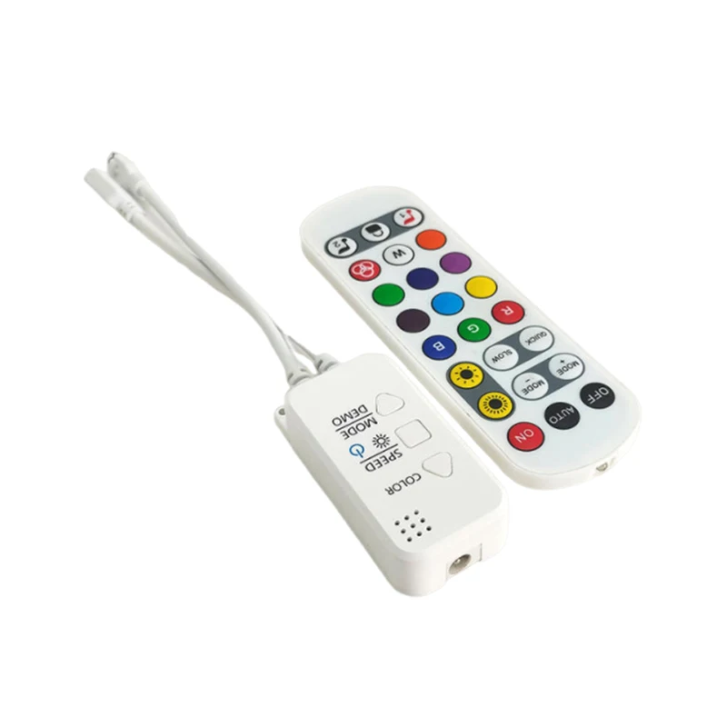 العمل مع أليكسا وجوجل هوم ل 3 دبوس RGBIC LED قطاع ضوء DC12V/24 فولت 3 دبوس تويا APP واي فاي LED RGBIC تحكم مع جهاز التحكم عن بعد #5