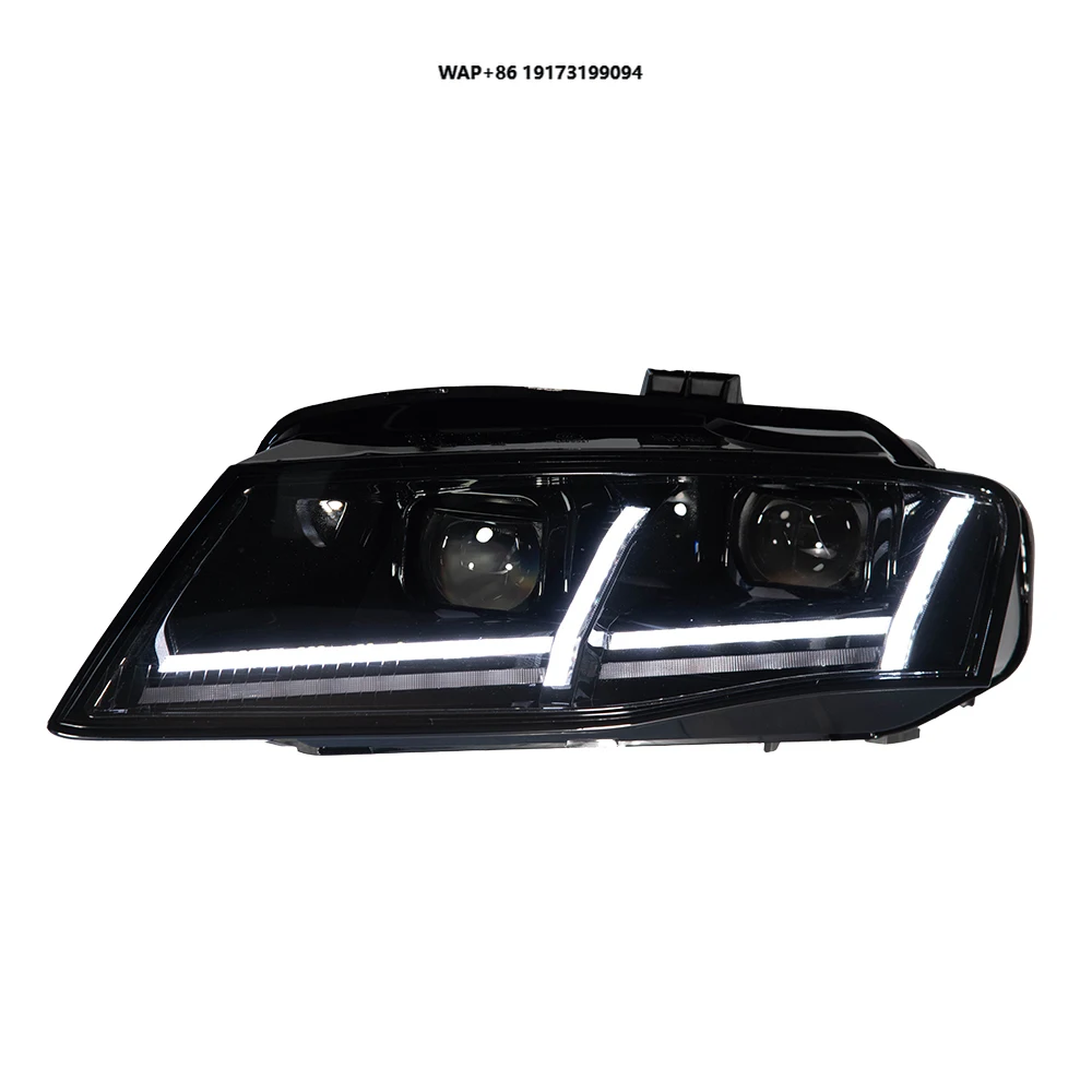 

Фара для Audi A4 A4L B8, светодиодная, 2009-2012, с ДХО, поворотником, дальним светом, линзой-проектором и функцией «ангельские глазки»