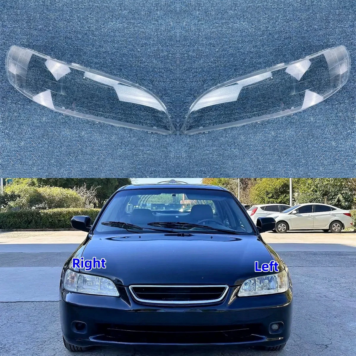 

Для Honda Accord 6th Six Generation 2.3 3.0 1998 1999 2000 2001 2002 автомобильные аксессуары прозрачный материал ПК крышка фары