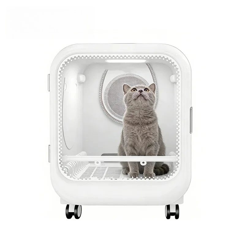 

Ультратихая автоматическая сушилка для домашних животных 2026 SELL: роскошный бокс для сушки шерсти с управлением через приложение для кошек и щенков