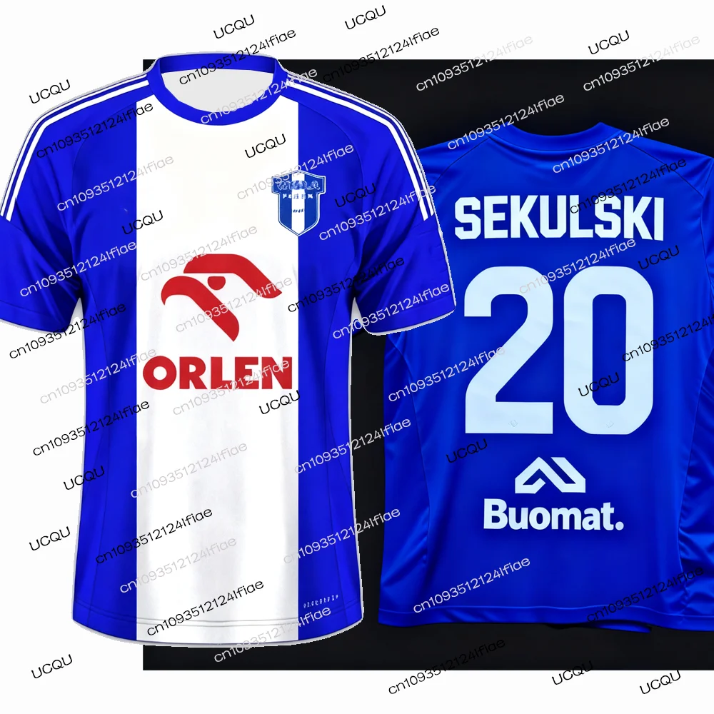 تي شيرت جيرسي جديد لمباراة كرة القدم من Wisła Pilock لعام 2025 رقم Leszczyinski. 12 تي شيرت Fan Special Jersey Kit تي شيرت رياضي للرجال #2
