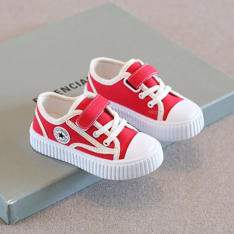 Tenis Infantil Children Canvas Shoes Girls Spring Autumn Fashion Soft Sole Kids Casual Shoes Boys Non-slip Breathable Sneakers