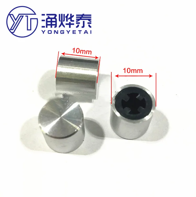 YYT 10PCS Square head power switch key switch button cap 10*10MM button cap knob square hole bare body