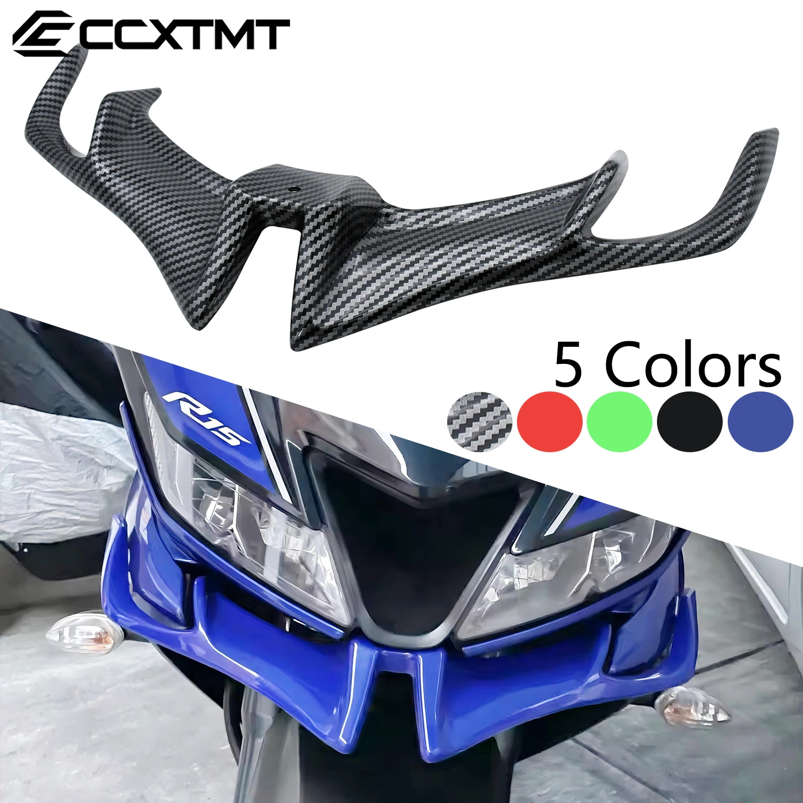 Para Yamaha YZF R15 V3.0 2017 2018 2019 2020 carenado delantero de motocicleta cubierta protectora de ala para BAJAJ Pulsar RS 200 RS200