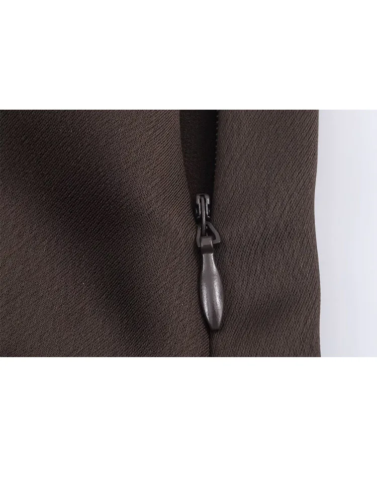 HH Women Fashion Party Evening Dress Summer Solid Zipper Long Dress Woman V-Neck Sleeveless Backless Sexy Slit hem Elegant Dress