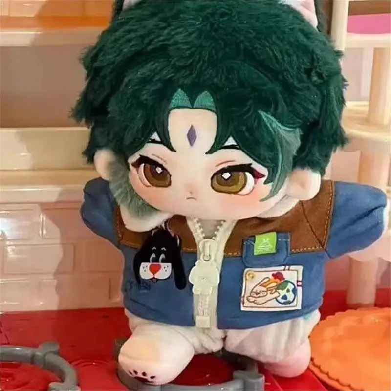 Stuffed 20cm Genshin Impact Xiao Cotton Dolls Anime Game Peripheral Cute Plush Puppet Clothes Changing Gift Toys for Kids Adults