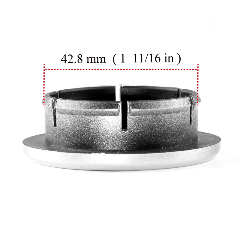 RhinoTuning 2 / 4PCS OD 55.8mm / 2.2 "ID 42.8mm / 1.69" غطاء مركز عجلة السيارة لعام 1998-2002 3200 GT 1979-2016 Quattroporte # 108947