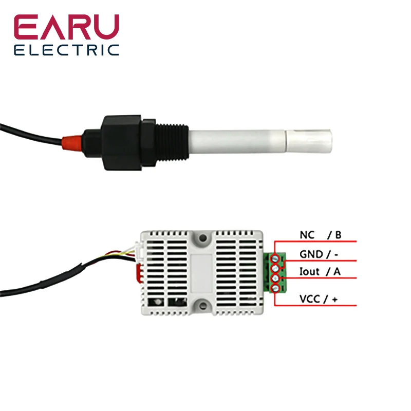 EC Transmitter EC Sensor TDS Conductivity Sensor Module 4-20mA 0-5V 0-10V RS485 Analog Voltage Output Water Quality Detection