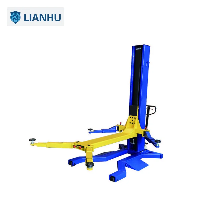 Quickly delivery portable car side lift single post car lift popular hot sale CE certification