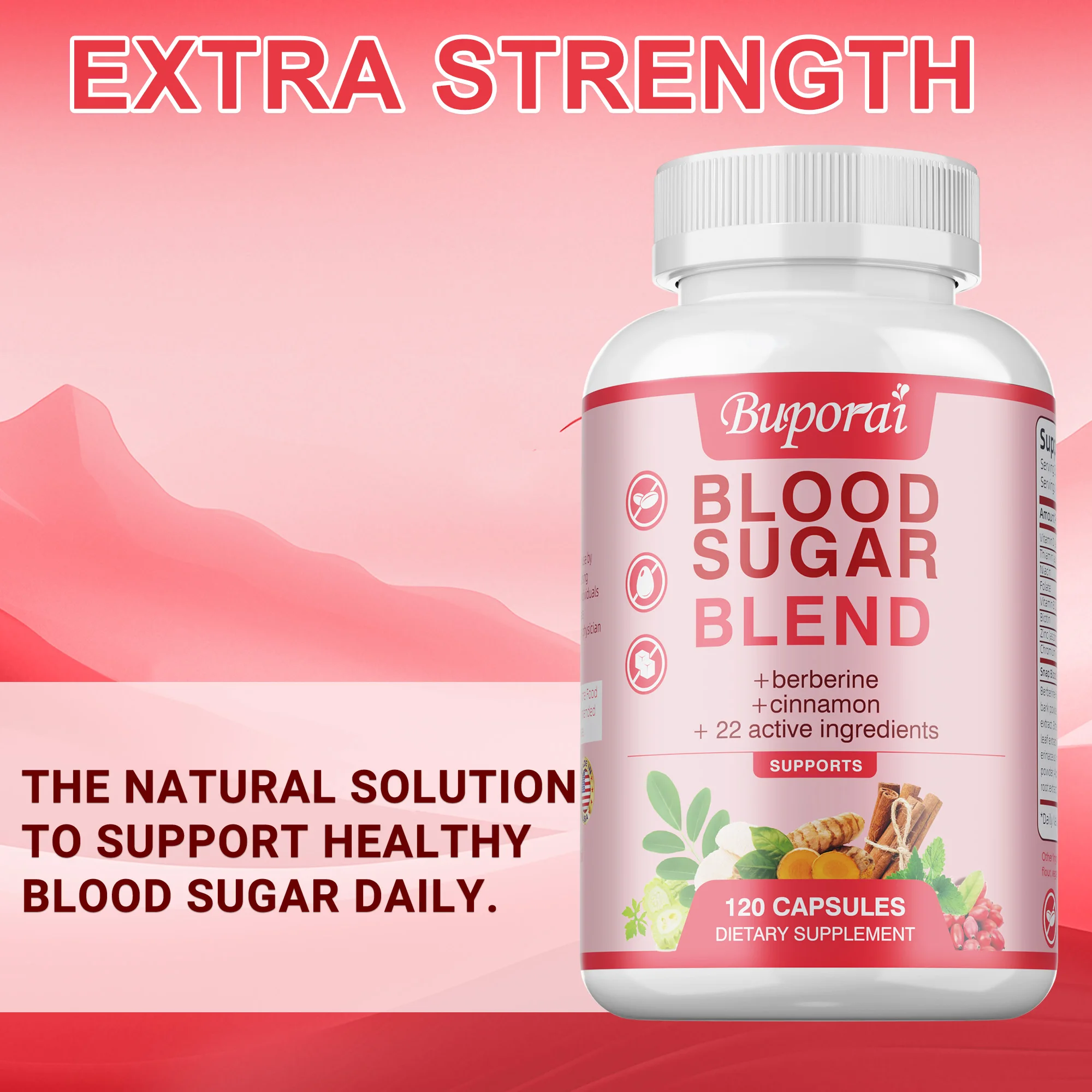 

Blood Sugar Blend - Promote Blood Circulation, Balance blood Pressure and Healthy Cholesterol, Enhance Immunity