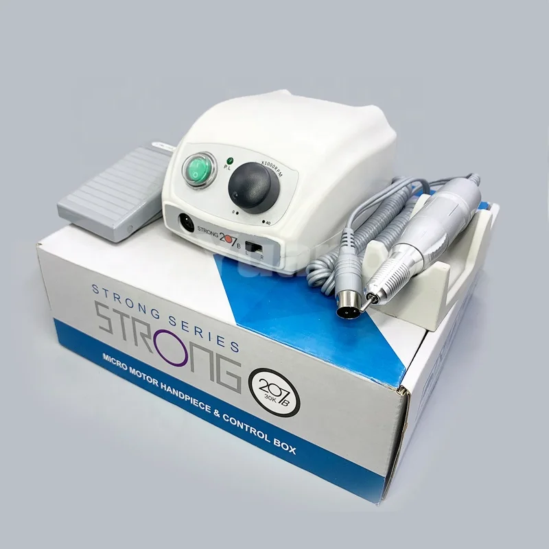 

Professional Lab Strong 207 120II Manicure Electric Nail Drill Machine 35000 Rpm Micromotor Electrico