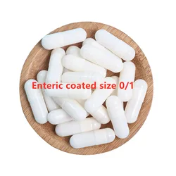 Enteric Coated Capsule 1# 0# Enterosoluble Vacant Gelatin Capsule Gel Medicine Pill Hollow Hard Gelatin Joined Capsules