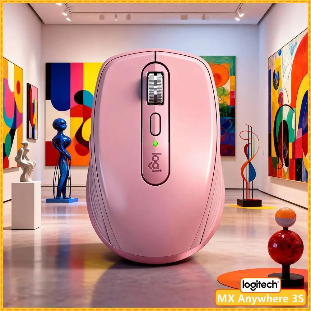 Wireless MX Anywhere 3S - 8000 DPI, Hyper-Scroll, Anti-Slip, Perfect for Beauty Exhibition Trip & Business Travel