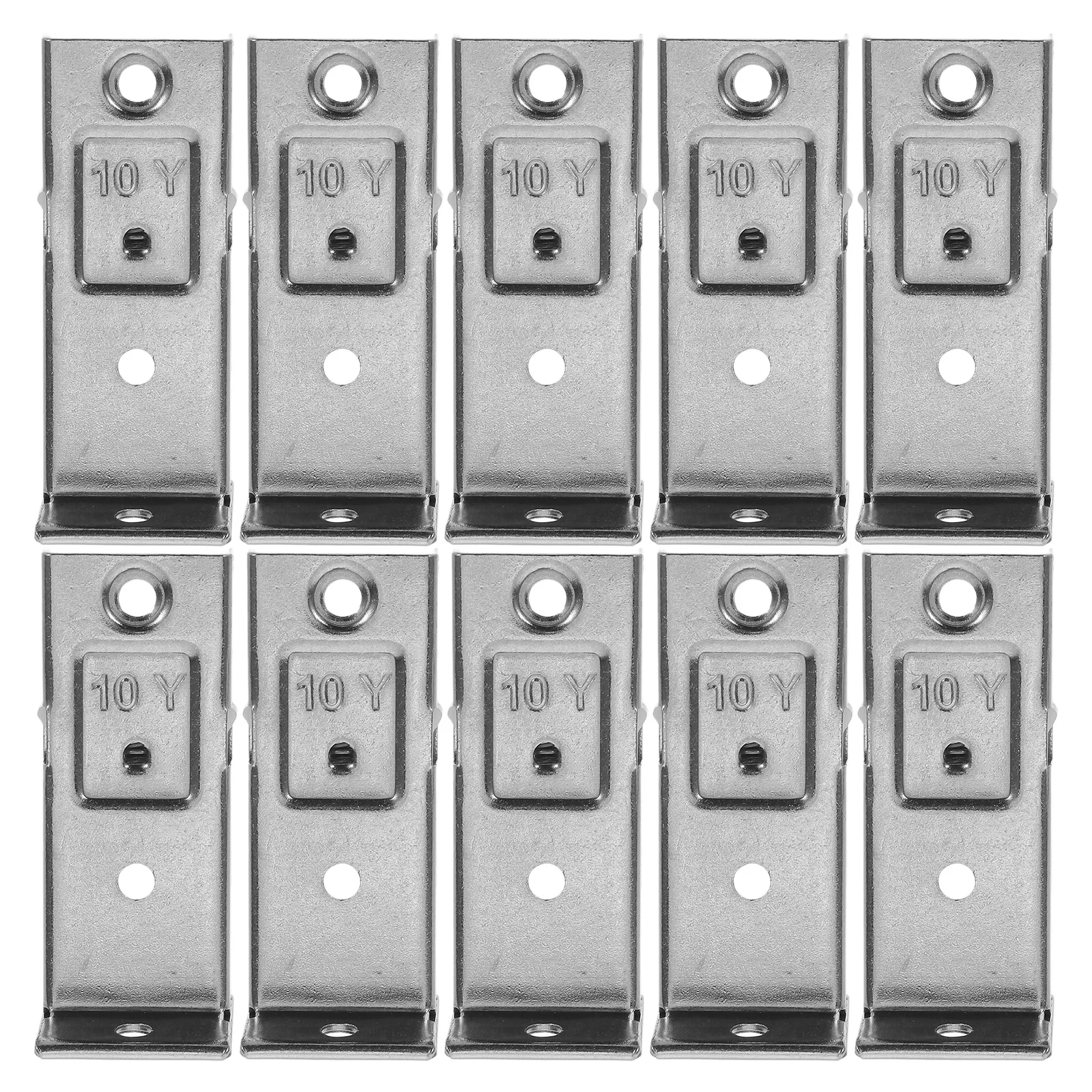 

10 Pcs Curtain Installation Code Ceiling Track Rail Guide Support Hardware Bracket Stainless Steel Hanging