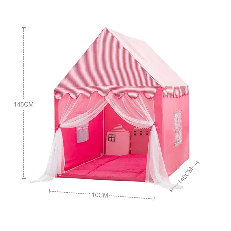 Crianças brinquedo tamanho grande tenda wigwam dobrável crianças tenda tipi bebê jogar casa brinquedos meninas meninos princesa castelo criança decoração do quarto presentes