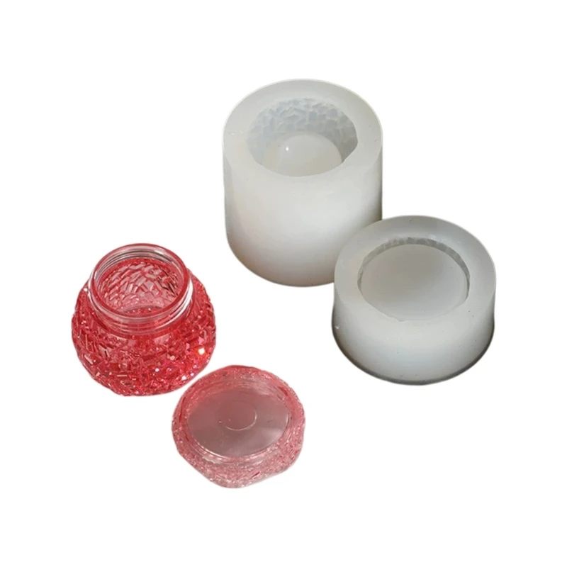 Silicone Resin Mold For Jewelry Storage Box With Lid Perfect For Handmade Crafts And Home Decoration E0BF