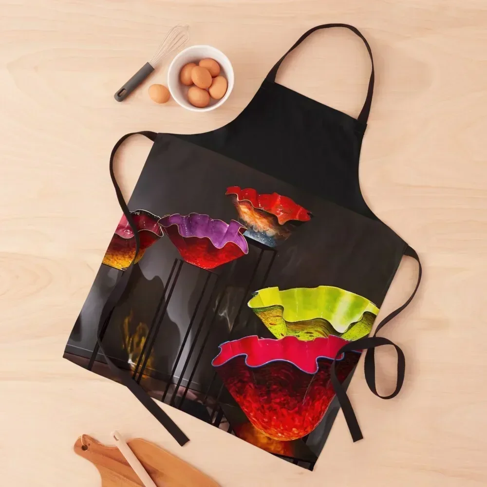 

USA. Seattle. Chihuly Garden and Glass. Huge Glass Flowers. Apron Woman Kitchens home women kitchen woman Men's Kitchen Apron
