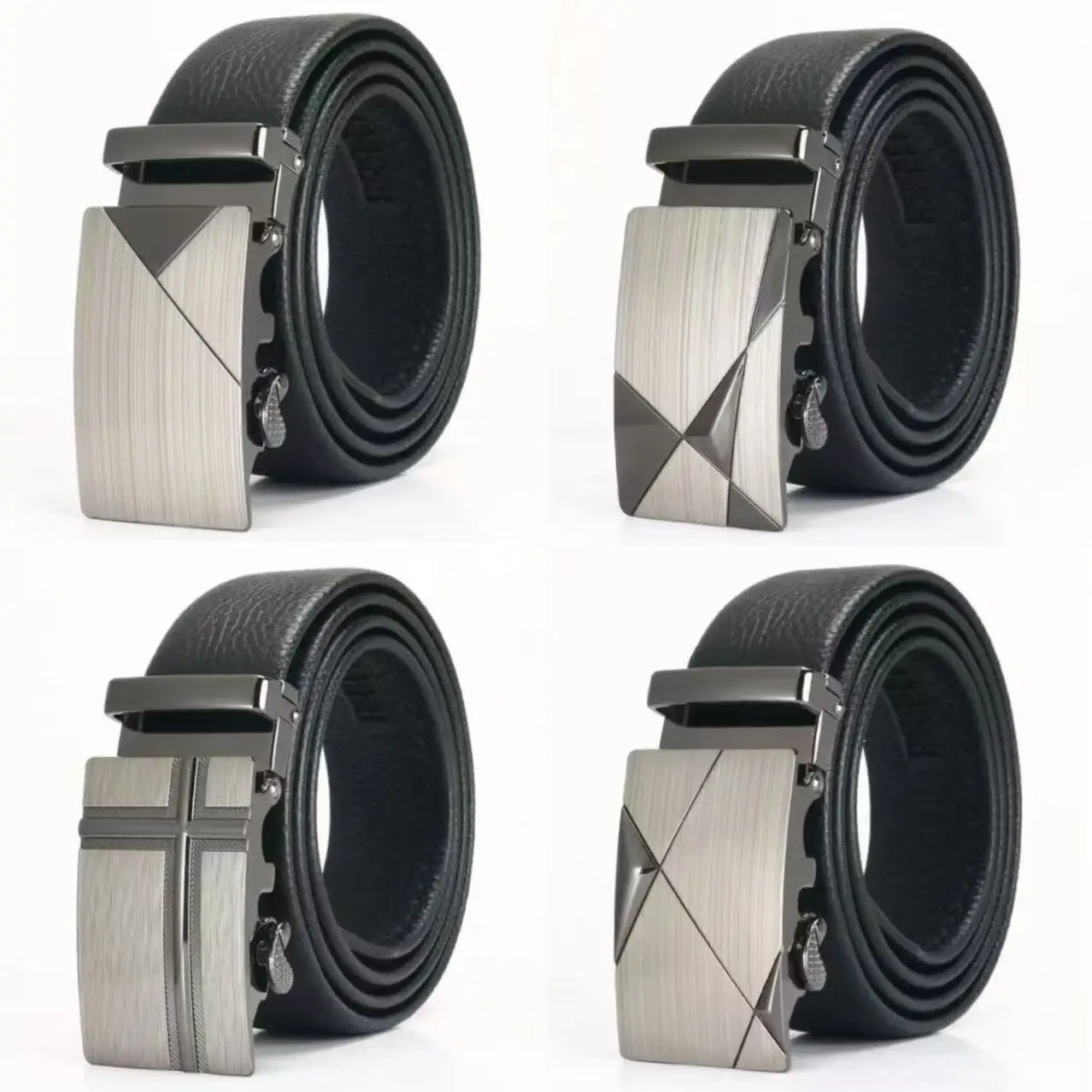 Men's belt automatic buckle imitation leather belt fashion classic versatile trendy trouser belt