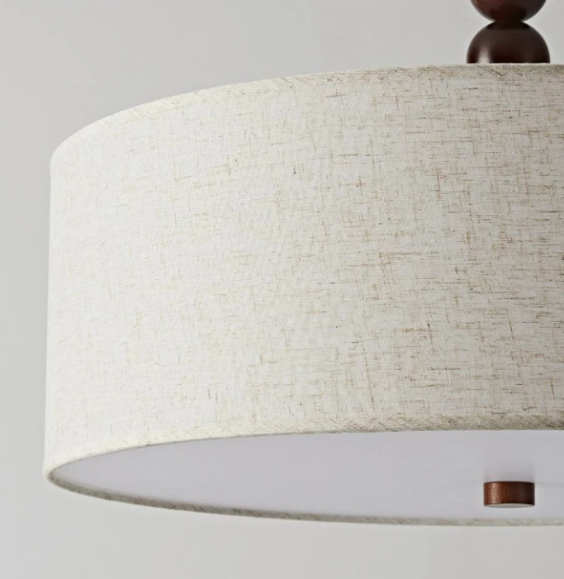 French Fabric Bedroom Dining Room Chandelier Retro