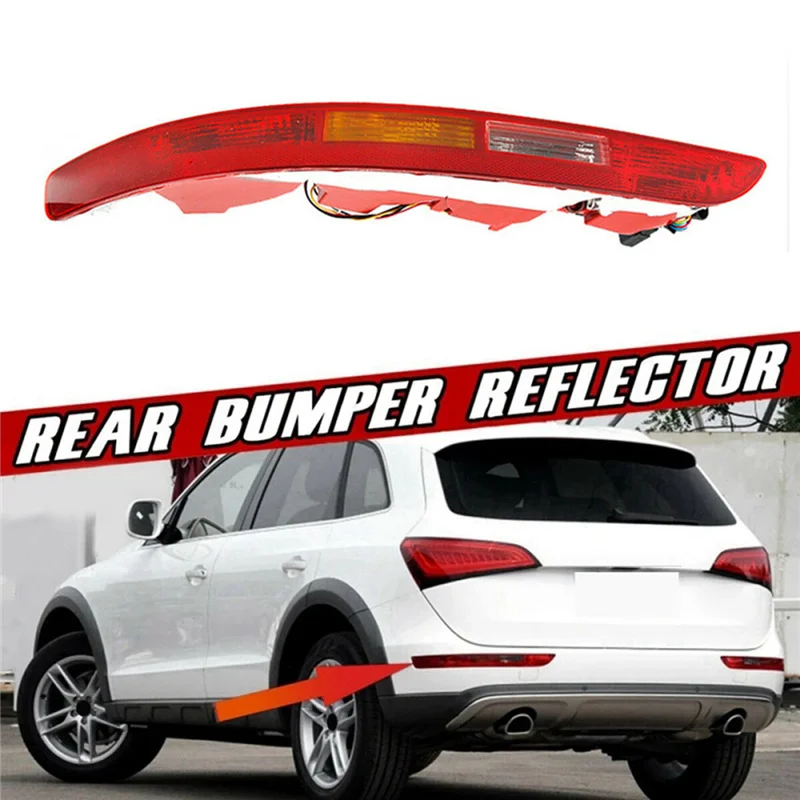 8R0945095ประกอบไฟท้าย bemper belakang ด้านซ้ายสำหรับ Audi Q5 2009-2017สี่ไฟท้ายไฟเลี้ยวฝาเบรก