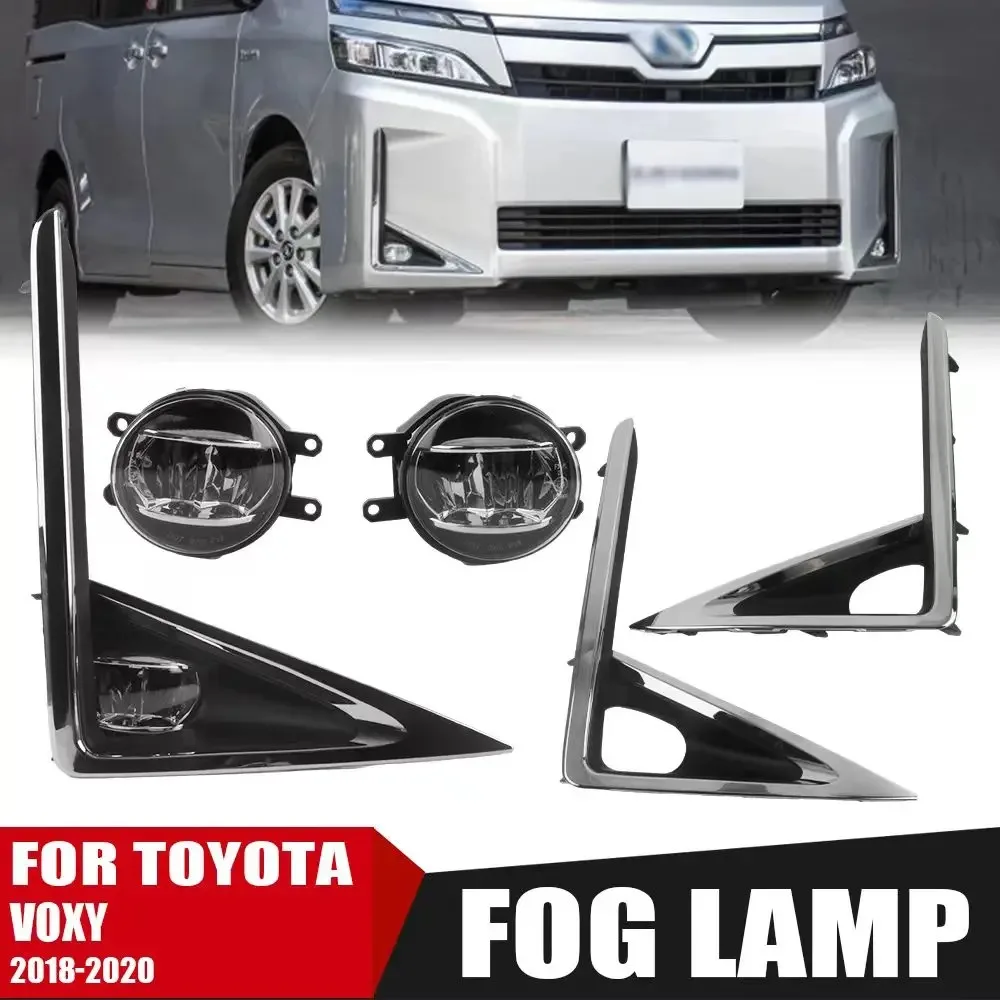 

For Toyota VOXY 2018 2019 2020 DLAA Front Bumper LED Fog Lamps Foglamp DRL Daytime Running Light