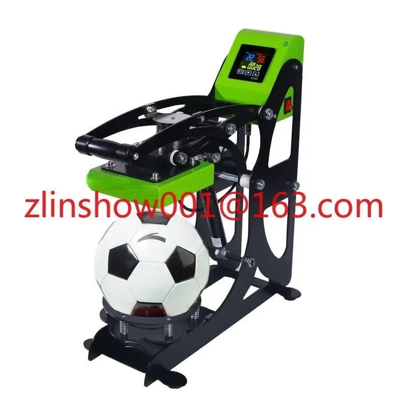 Produtos personalizados Sports Ball Heat Press Machine, Auto Open Transfer para Futebol, basquetebol, voleibol, máquina de impressão do logotipo