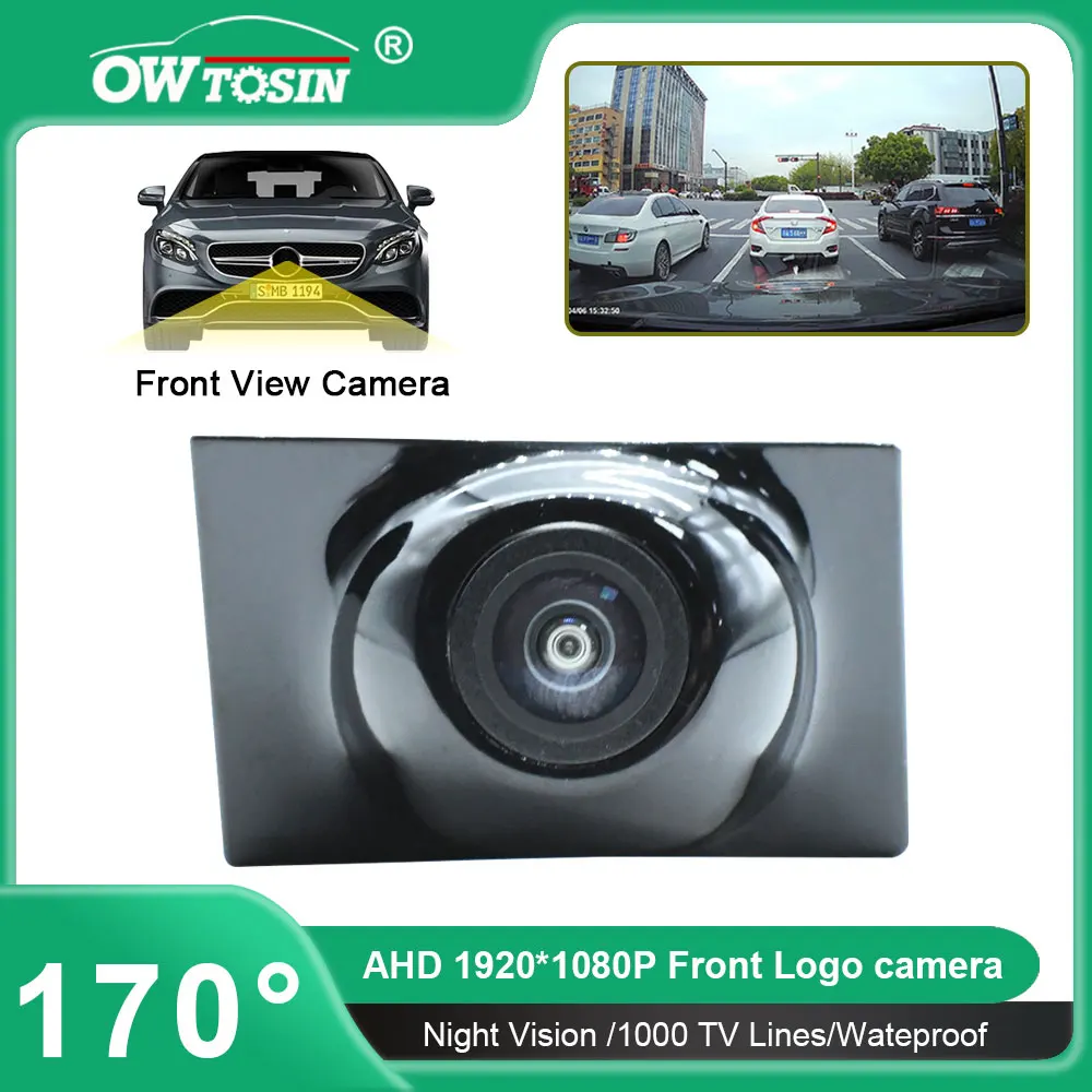 For Mercedes Benz E Class W213 S213 E250 E300 E53 2016~2020 Front Logo View Camera 170° Fisheye AHD 1080P Vehicle Car Camera