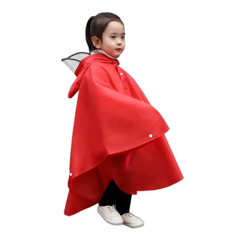 Primary School Raincoat Male Older Child 15 Years Old Waterproof Korean Children Poncho Poncho Style Students Japanese Children