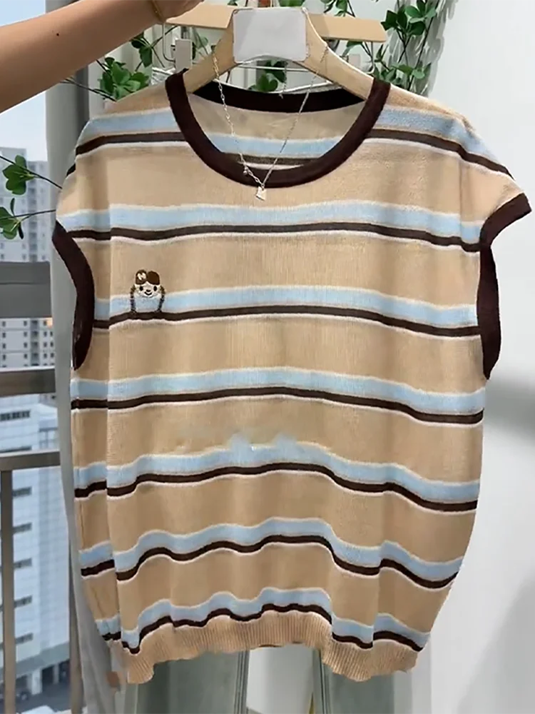 

Корейская свободная повседневная цветная футболка с круглым вырезом Ne Svel, удобный топ больших размеров на лето 2025 Faion Sensation