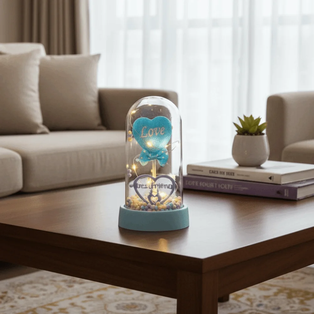 Romantisches Geschenk, transparentes Leuchten, LED-Licht, romantisch, schön, Valentinstag-Dekorationen, bunte Kugeln, LED-Liebeslampe, Hochzeit