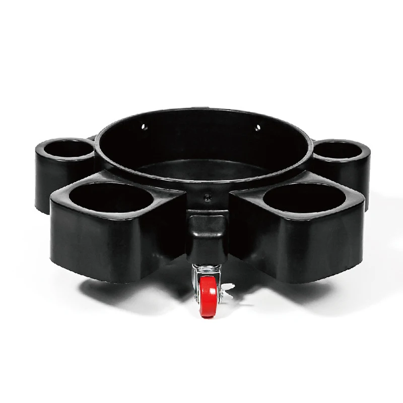 11.5 Inch Bucket Dolly Easy Push Removable Rolling Bucket Dolly 5 Roll Swivel Casters To Move 360 Degree Turning Black