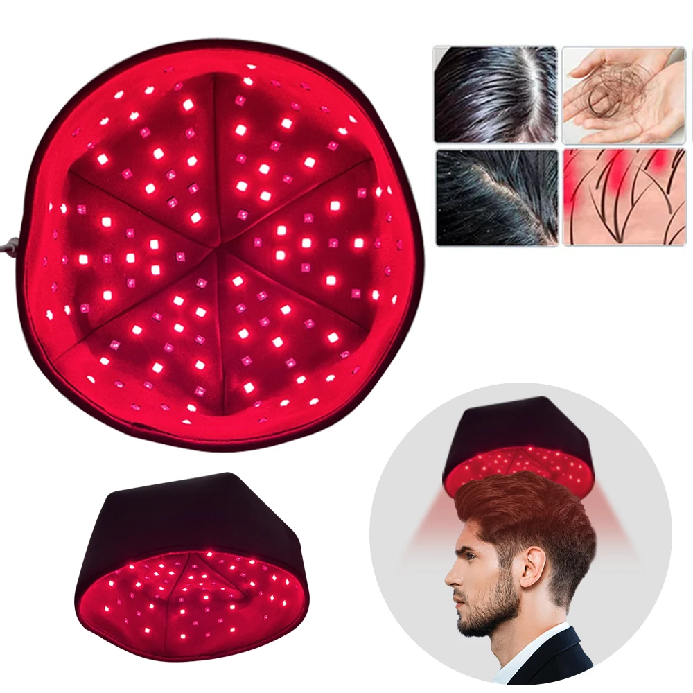

Red Light Cap Device Near Infrared LED Helmet for Hair growth Hat Prevant Loss Relief scalp