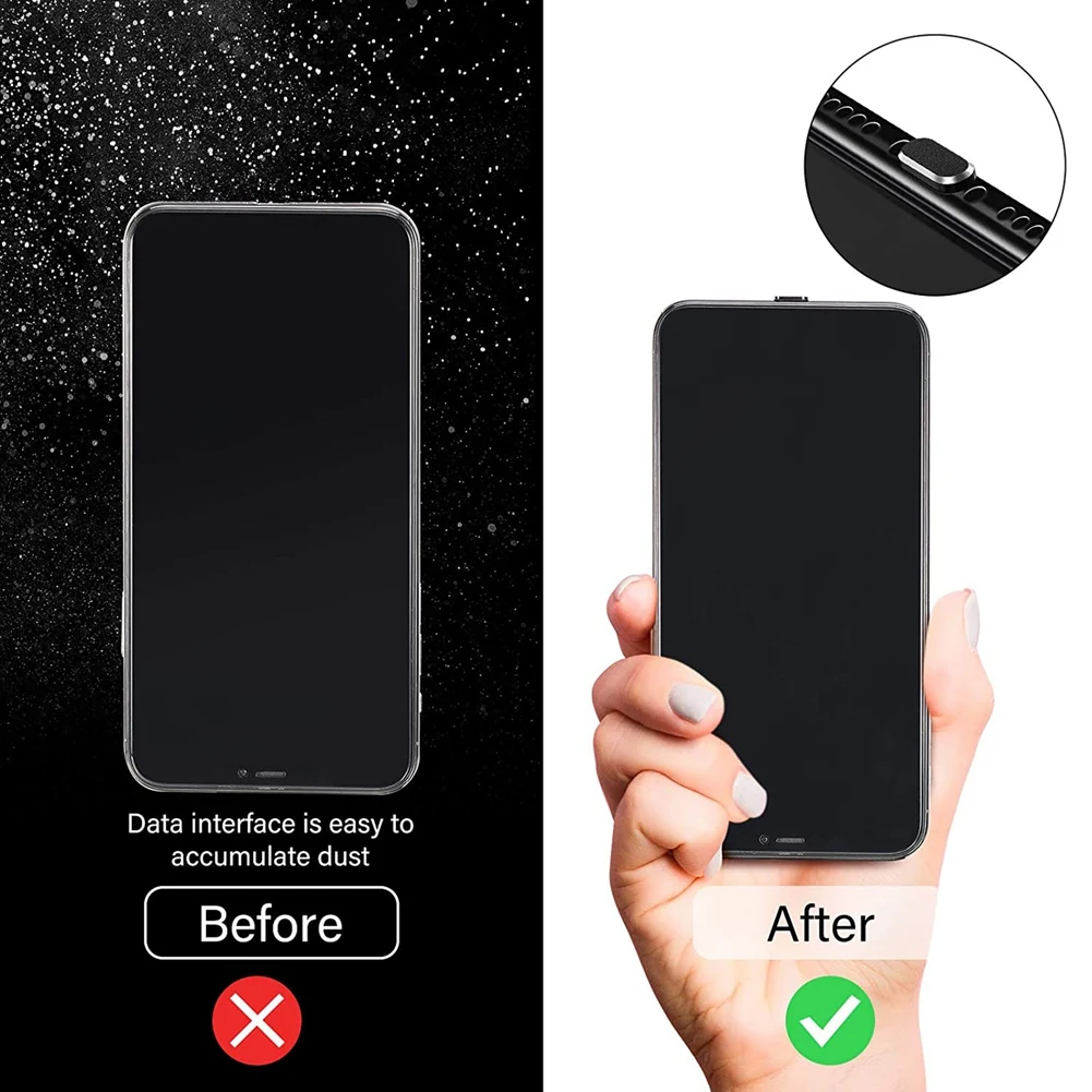 شحن ميناء سدادة غطاء ، مكافحة الغبار المقابس ، لينة الإسكان ، ضئيلة ، أسود ، 4 قطعة ، 12 قطعة