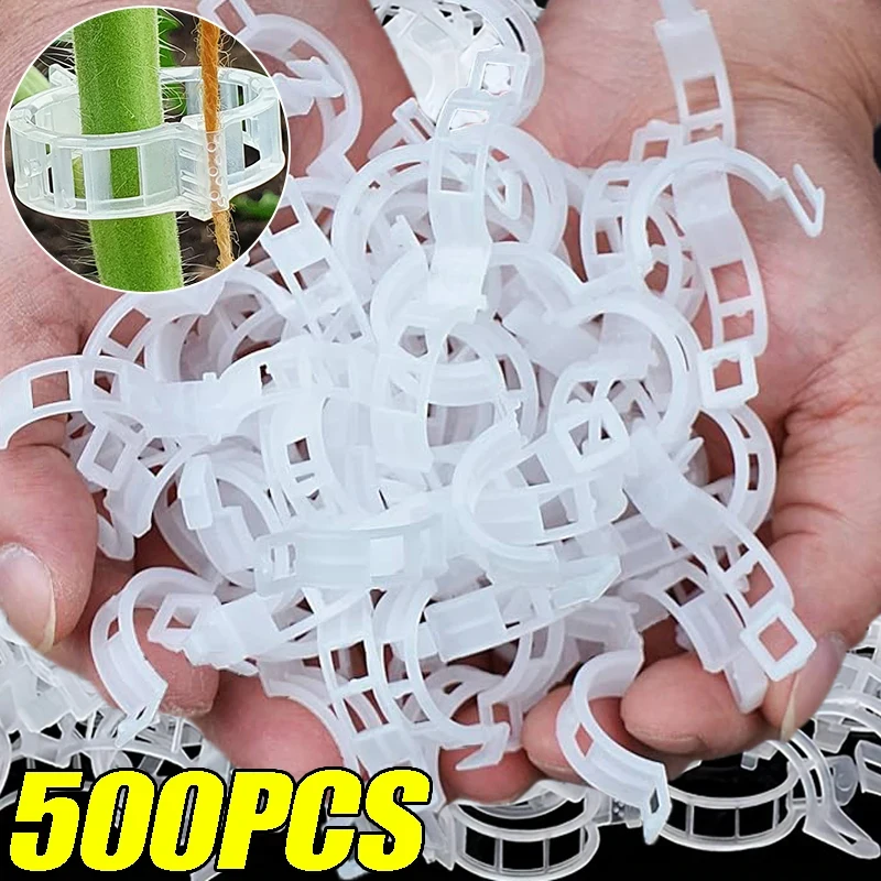 Plant Support Clips Reusable Plastic Connects Vine Fixing Clip Tomato Grape Vegetable Plants Holder Buckle Garden Tool